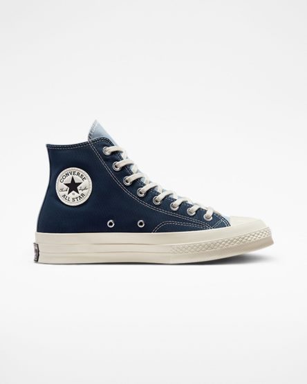 Dámské Boty Vysoké Converse Chuck 70 Tri-Panel Tmavě Blankyt | CZ EGMB65